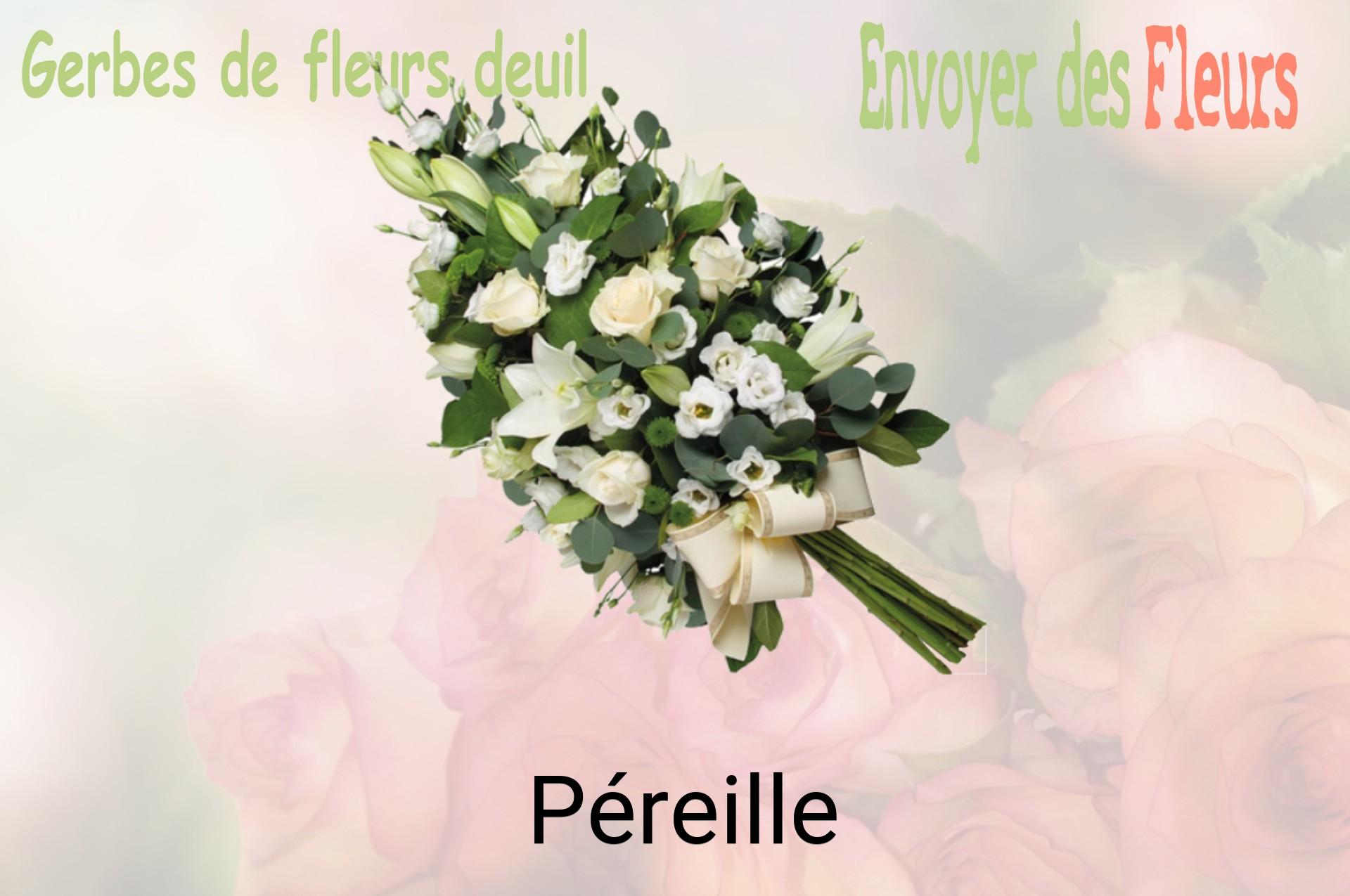 Gerbe de fleurs de deuil livrée à Péreille